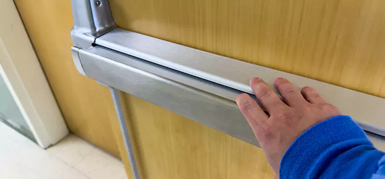 Installing a Push Bar on a Door Brawley